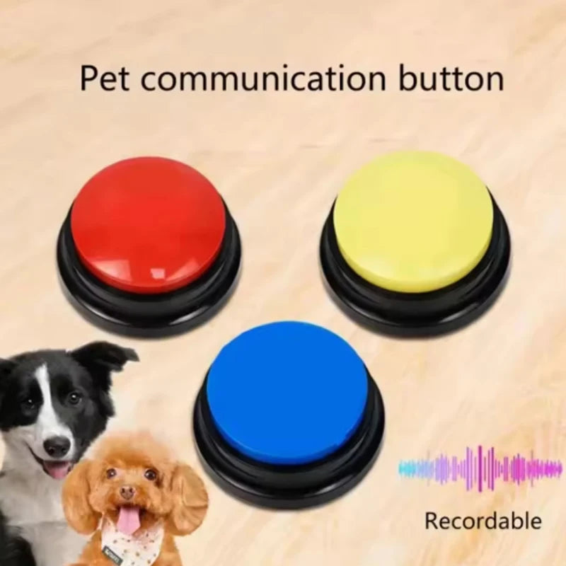 Recordable Talking Dog Button Toy Interactive Pet Communication Starter Buttons