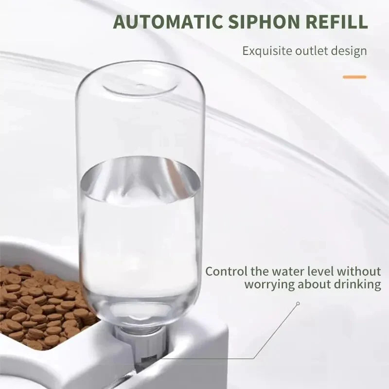 “2-in-1 Automatic Pet Feeder & Water Dispenser — Dual Bowl Station for Cats & Dogs”