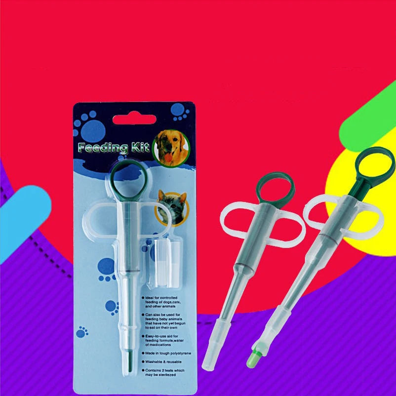 Silicone Pet Feeding Syringe Safe Medicine & Liquid Feeder for Cats & Small Pets