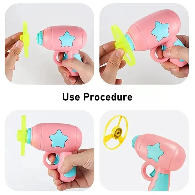 Mini Flying Disc Shooter Cat Toy Interactive Launch & Chase Game for Cats & Kittens