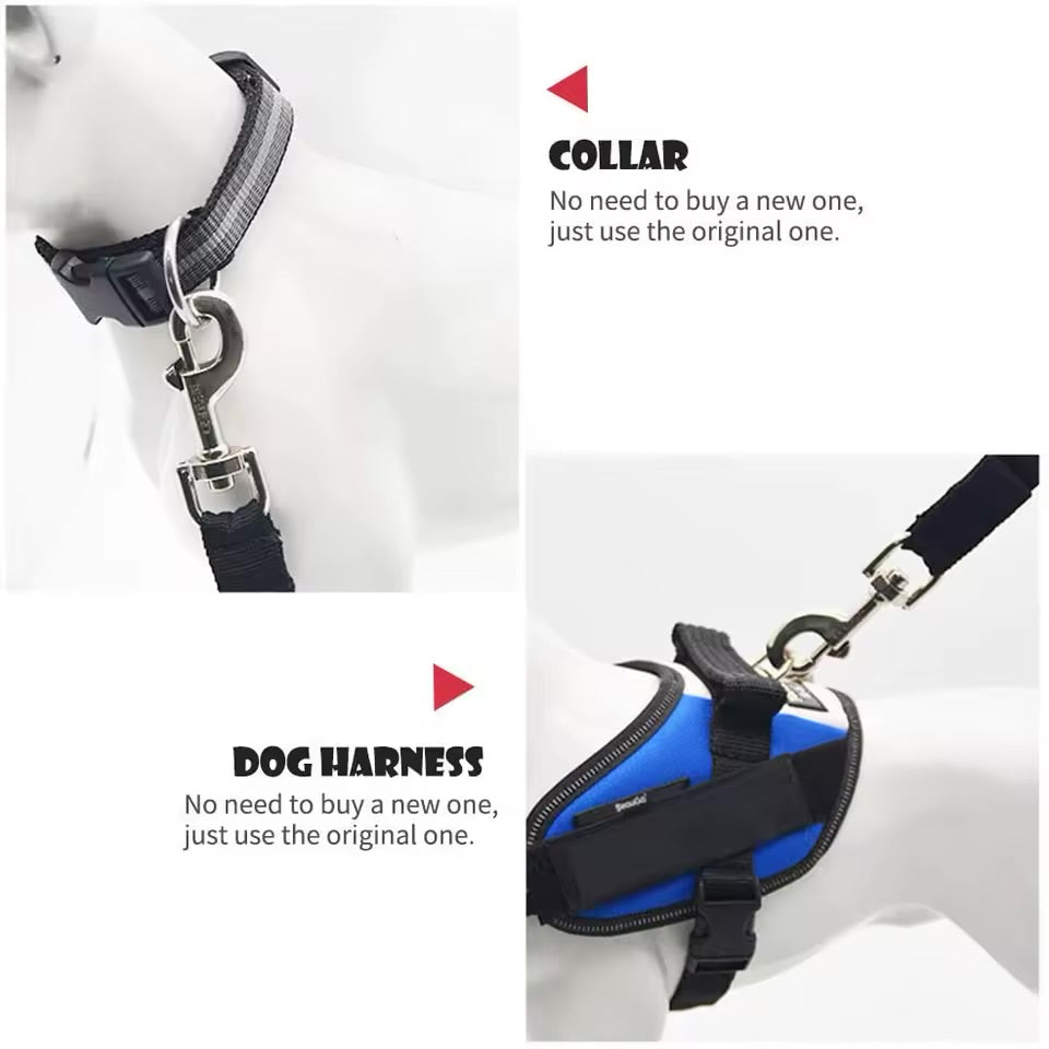 Adjustable Pet Car Safety Belt Universal Harness Seat Belt Clip for Dogs & Cats
