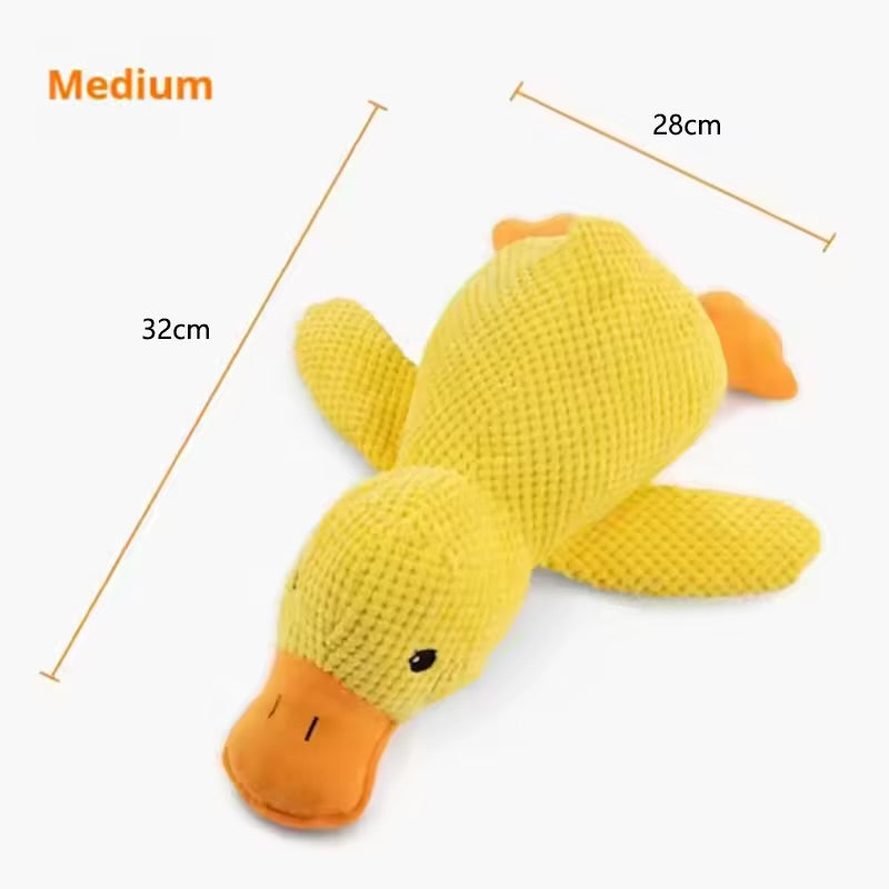 Cute Duck Plush Dog Toy Stress Relief Hugging Doll for Dogs & Puppies