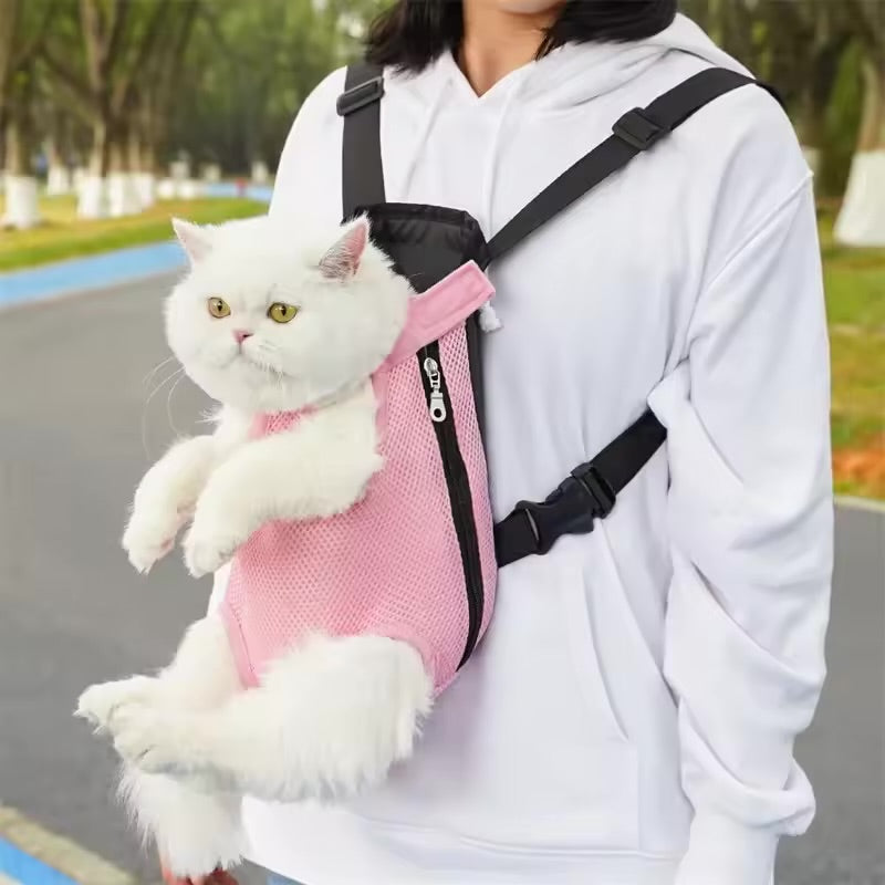 Portable Pet Travel Carrier Bag Breathable Backpack Tote for Cats & Dogs
