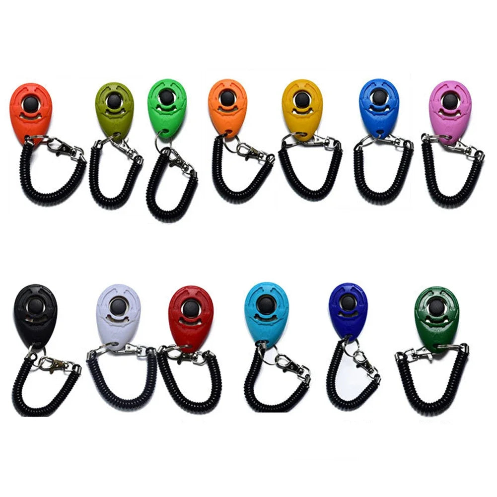 Dog Training Clicker Adjustable Wrist Strap Sound Trainer for Dogs & Cats