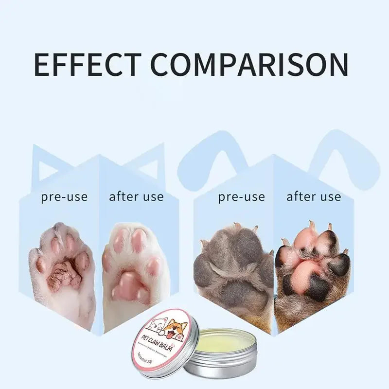 Paw & Nose Balm for Cats & Dogs Moisturizing Protective Cream for Cracked Paws