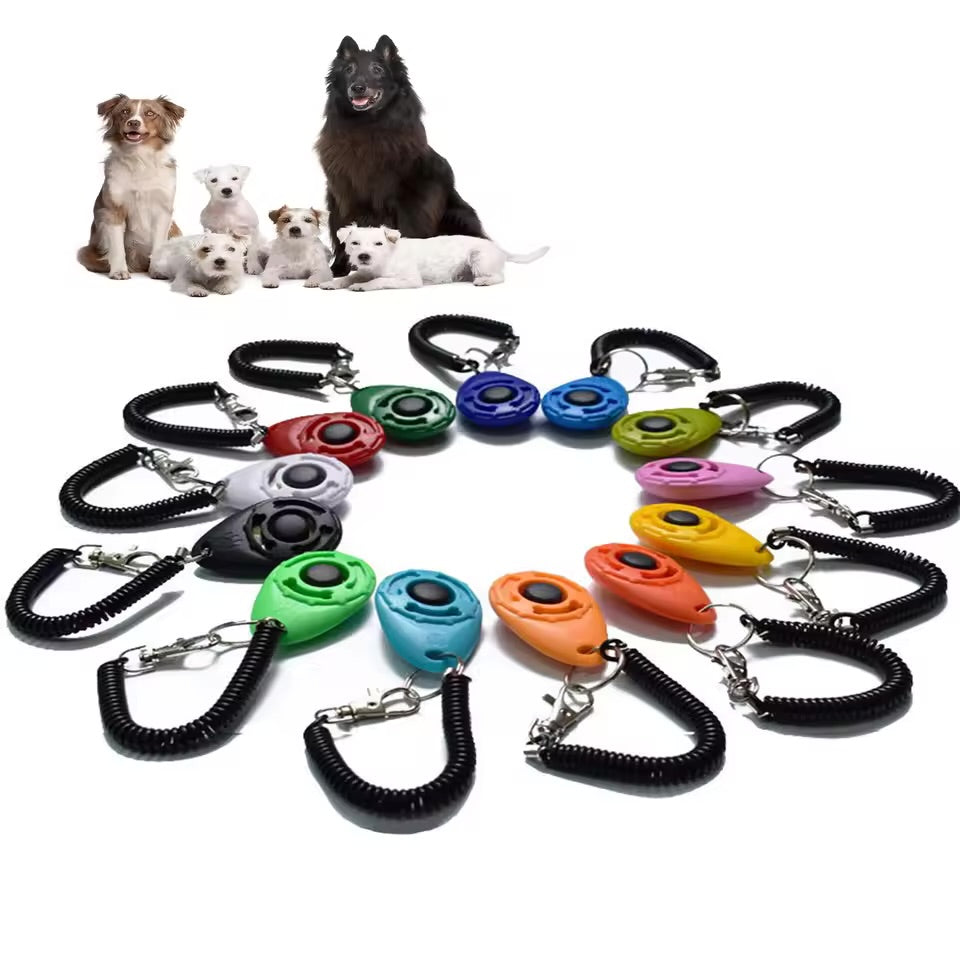 Dog Training Clicker Adjustable Wrist Strap Sound Trainer for Dogs & Cats