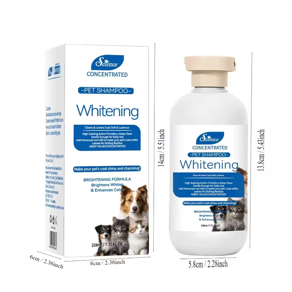 Soothing Pet Grooming Shampoo Hypoallergenic Formula for Sensitive Skin Cats & Dogs