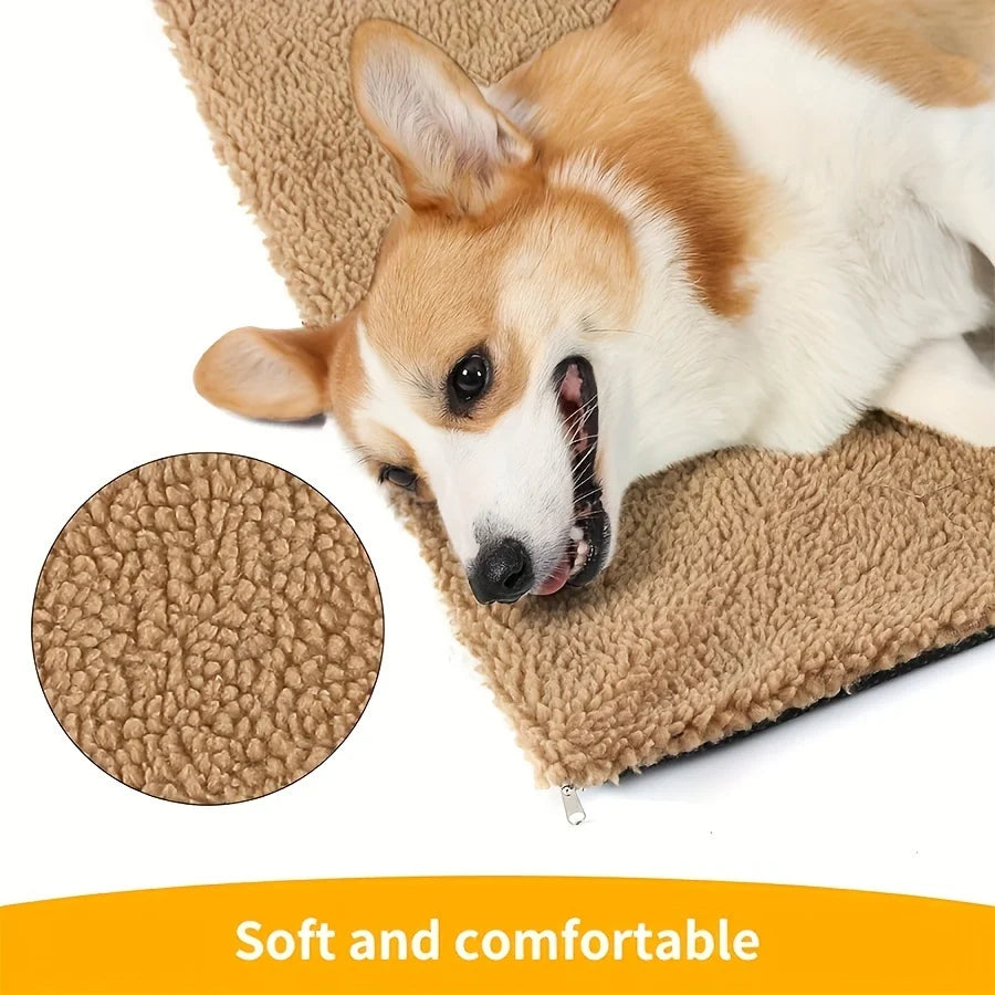 Electric-Free Thermal Pet Warming Pad Self Heating Anti-Slip Mat for Cats & Dogs