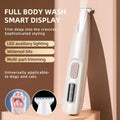 LED Pet Paw Hair Trimmer Waterproof Professional Dog Grooming Clipper with Wide Blade