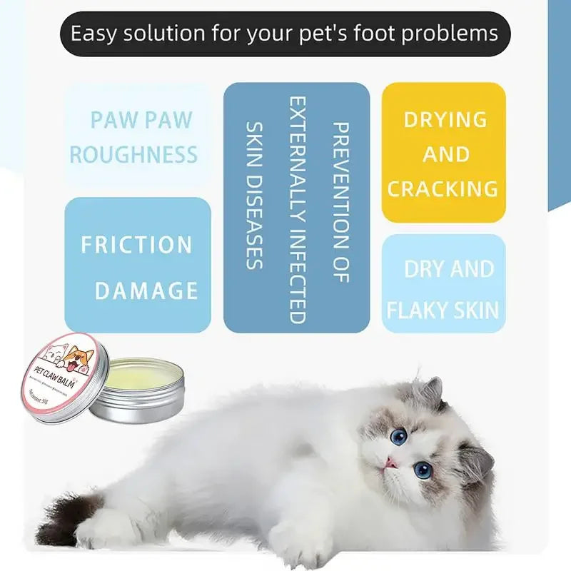 Paw & Nose Balm for Cats & Dogs Moisturizing Protective Cream for Cracked Paws